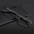 Business Casual Myopia Glasses Metal-free and Screwless Square TR90 Texture Glasses Frame Light and Elastic Eyeglasses Frame