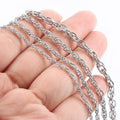 Spool Roll by Meter Necklace Fashion Jewelry Body Chains Stainless Steel Silver Gold Meter Chains for Jewelry Making