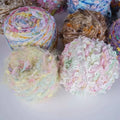 Colorful DIY Blended Fancy Yarn Segment Dyed Mesh Butterfly Yarn for Crochet Scarf