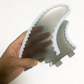 Rubber Edge Soft Board Fin Transparent Nylon Fin Safety Soft Surfboard Fins 50/50 Foil for Softboards