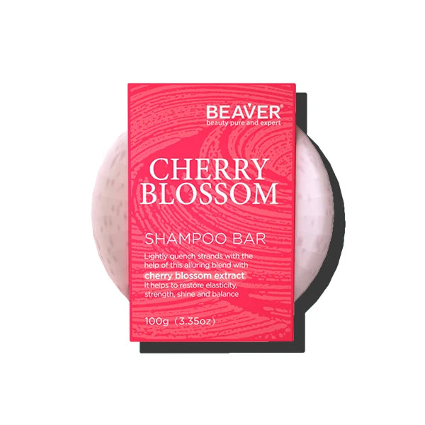 BEAVER Cherry Blossom Sopa Shampoo bar Natural Ingredient Hair Treatment 100g