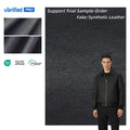 PFAS FREE Waterproof Ready to Ship Rayon Fabric Backing Pu Leather Stock Embossed Leather for Garment Finished