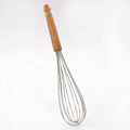 Wholesale Household Kitchen Gadgets Stainless Steel Egg Beater With Bamboo Handle