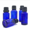 Wholesale CAPOT 20ml 30ml Amber Blue Essential Oil Glass Bottle with Screw Cap and Screen Printing