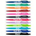 Hot Selling Wholesale Plastic Gel Pen Custom Logo Printed Ballpoint Pen Multiple Color Retractable Soft Rubber Click Plastic Pen