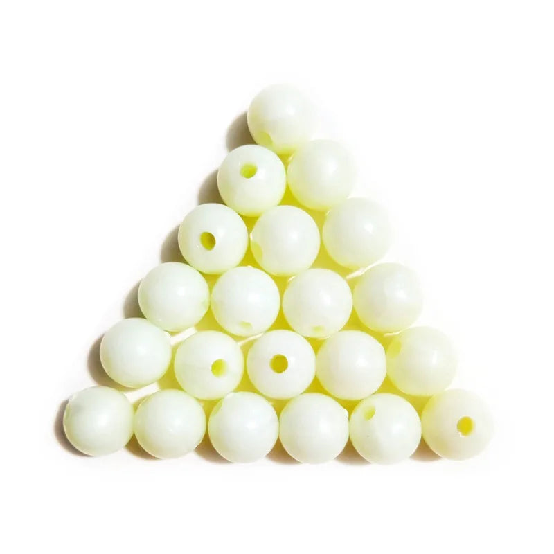 Soft Plastic Beads Fishing Round 6Mm 8Mm Colorful Luminous Fishing Bead Stopper Fishing Accessories