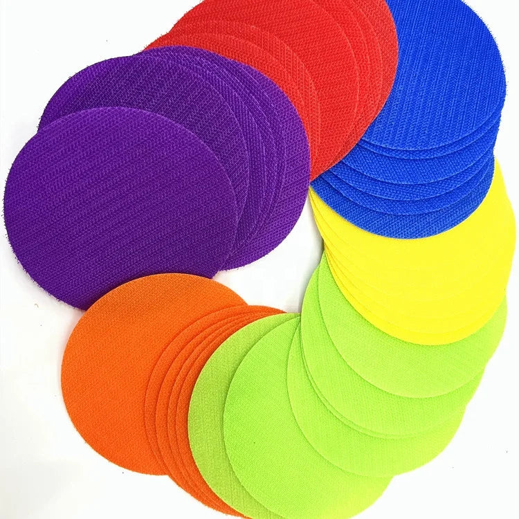 Classroom Carpet Markers Different Styles Nylon Fasteners Tepe Colorful Floor Carpet Spot Circles Dots Hook and Loop Tape