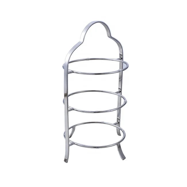 3-Tier Reusable Food Plate Stand for Tea Cake Display During Occasions Like Thanksgiving Father's Day Christmas New Year