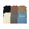 Wholesale 100% Cotton Comfortable Casual Customizable Men's Sleeveless T-shirt