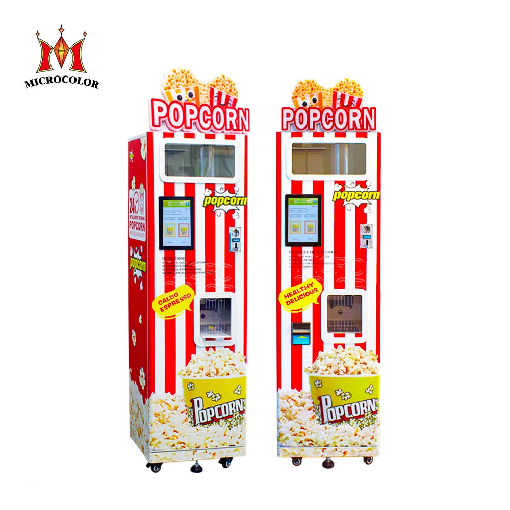 Customized Fully Automatic Popcorn Vending Machine SDK Multi-Payment Support 125+ Language MegaBDM