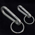 Lightweight Titanium Key Chain Ring Backpack Hanging Buckle Outdoor Carabiner for Easter