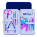 High End Unique Blue Luxury Dazzle Gift Rainbow Straight Nail Cutter for Women