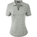 Customized New Design Women's Golf T-Shirt Dobby Fabric Embroidered Compressed Quick Dry Anti-Wrinkle Anti-Pilling Silk/Cotton