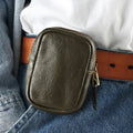 2026 New Style Men's Leather Waist Bag Multi-functional Small Hanging Bag Portable Waist Belt Bag