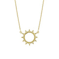 VIANRLA 925 Sterling Silver Sun Pendant Minimalist Necklace for Women Jewelry Wholesale Free Laser Logo