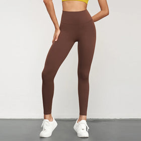 Brushed Fabric Leggings for Women Tiktok Gym Fitness High Waisted Butt Lift Breathable Sport Compression Yoga Pants