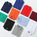 Custom logo Print Pattern Multi-color Pure Cotton Men's Fashion Short-sleeved Golf Shirt