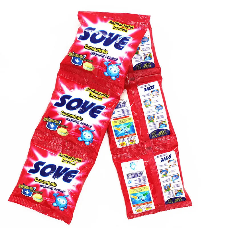 High Foam Eco-Friendly Disposable Apparel Cleaning Detergent Powder with Floral Fragrance and Soap Washing Powder