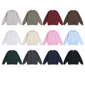 ESW-013 Autumn and Winter Crew Neck 430gsm Terry Sweaters Plus Size Jumper Solid Color Loose Men's Hoodie&sweatshirts