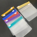 7.5x7.5cm Frosted matt slider plastic ziplock pouch EVA jewelry bag storage zipper portable thickened charms pills bags
