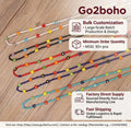 Go2BoHo Handmade Multicolor Miyuki Seed Beaded Sunglasses Chains Daisy Flower Eyewear Accessories for Women Fashion Jewelry