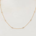 Classical 10pcs 2mm Round Cut 18inch 14k Gold Chain Women's Necklace