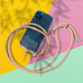 Wholesale Personalized LOGO Polyester Patch Soft Rope Mobile Phone Strap Lanyard Cell Phone Hanging Cord Holder