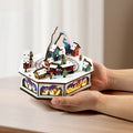 A Newly Designed 3D Wooden Christmas Village Scene Decoration  Christmas Wooden Decoration