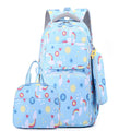 Cute Waterproof Girls Backpack Candy-Colored Oxford Material with Polyester Lining Zipper Closure for Elementary School Use