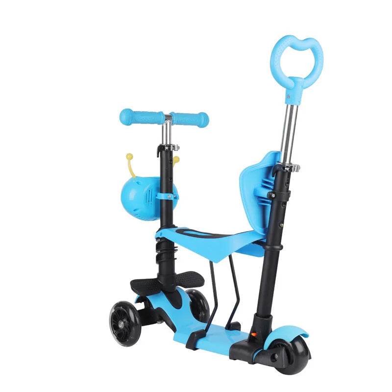 China Wholesale Good Quality Kids Scooter Solid Color 5 in 1 Scooter for Children With Chair