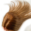 Silk Base Closure Invisible Hair Topper for Women Russian Remy Virgin Cuticle Aligned Mono Pu Hair