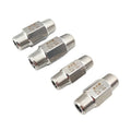 Hexagonal Male Thread Check Valve 1/8" 1/4" 3/8" 1/2" 3/4" 1" 304 Stainless Steel One-Way Valve