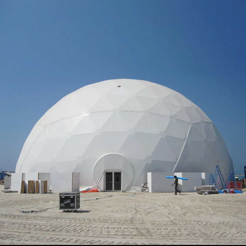 Heavy Duty 500 People Steel Frame Wedding Marquee Party Geodesic Dome Tent for Event