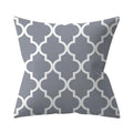 Hot Sales Silver Grey Geometric Style Polyester Brushed Printed Throw Pillow Case Cushion Cover Pillowcase