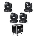 Popular 4PC 100W 8 Gobo 18 Prism Led Moving Head Beam Light for Dj Party Stage