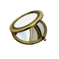 Wholesale Custom Logo Pocket Mirror Blank Sliver Rose Gold Color Compact Mirror Kits 7CM  Portable Private Label Mirror