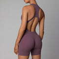 Custom Womens Fitness Yoga Bodysuit Wear Backless Breathable Plus Size One Piece Yoga Jumpsuit