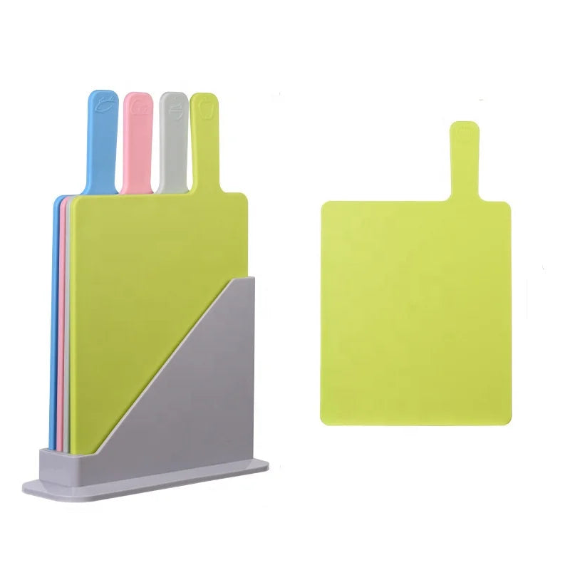 Food Grade Rectangle Plastic Chopping Board Kitchenware PP Material Easy Clean 1.3cm Thick Multi-Use Color Box Packaging