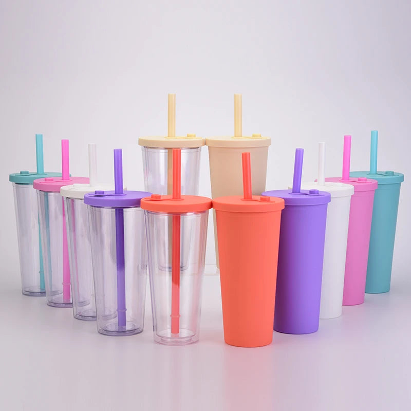 Hot Seller Custom Double Wall Eco-Friendly Bubble Tea Boba Tumbler Leak-Proof Minimalist Fashion for Back to School