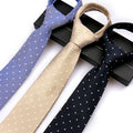 Classic Polk Dot Silk Tie 8cm Width Business Neck Ties for Men Custom Personalized Necktie