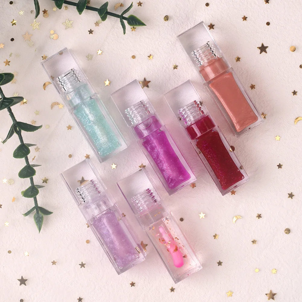Custom Logo Color Changing Moisturizing Shinny Lipstick Plumper Moisturizing 12 Options Lip Oil Liquid Lipgloss
