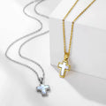 Factory Wholesale 18K Gold Fashion Necklace Pendant Women's White Shell Cross Custom Necklace Pendant Logo