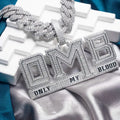 Customized Name Pendant Necklaces  VVS  Silver 1.2in*2.7in Iced Out Moissanite Personalized Hip Hop Jewelry for Gift