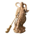 Guan Yu Guan Gong Chinese Warrior General Statue Sculpture Three Kingdoms Religious Buddha Figurine Resin Material for Souvenirs