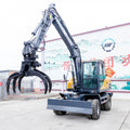 Factory Supply Directly 8ton 9ton 10ton Wheel Excavator Model Powerful Construction Machinery with Imported Hydraulic System