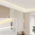 Double Eyelid LED Line Light Open Mounted No Ceiling Slot Living Room Main Light Aluminum Shade Lamp Covers LED Linear Light