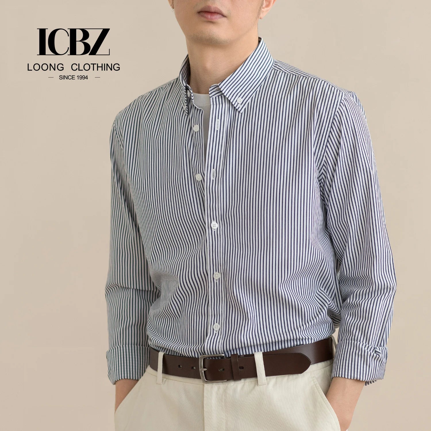 Spring Casual Custom Korean Printed Long Sleeve Plus Size Polyester/Cotton Breathable Vintage Style Loose Fit Shirt for Men