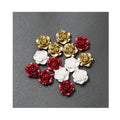 100Pcs/Bag 12MM/20MM Mixed Color Rose Flowers Flatback Resin Cabochons for Phone Case  Hair Bow Center Decoration
