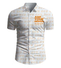 All Over Print Four-Sided Elastic Fabric Men Beach Shirts Drop Shipping Men's Summer Shirts