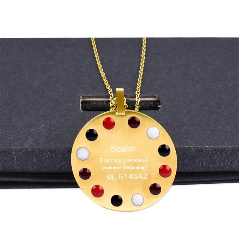 Special Bio Scalar Energy Quantum Golden Magnetic Pendant Japanese Technology